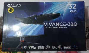 Monitor Galax 32 ips 2k 165hz New شاشة جديدة