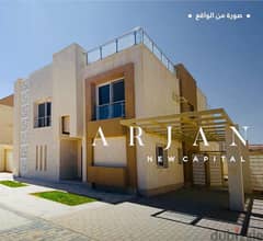 Villa with immediate receipt, ultra super luxury finishing, floor plan, minutes from Suez Road, next to Madinaty, in front of the Sports City