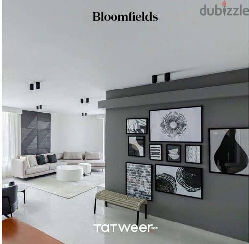 شقة للبيع بالتقسيط على 10 سنوات من بلوم فيلدز المستقبل سيتي Bloomfields 2