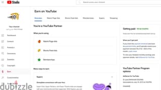 قناة يوتيوب ٨٣٠٠٠ مشترك مفعلة ميزة الدخل