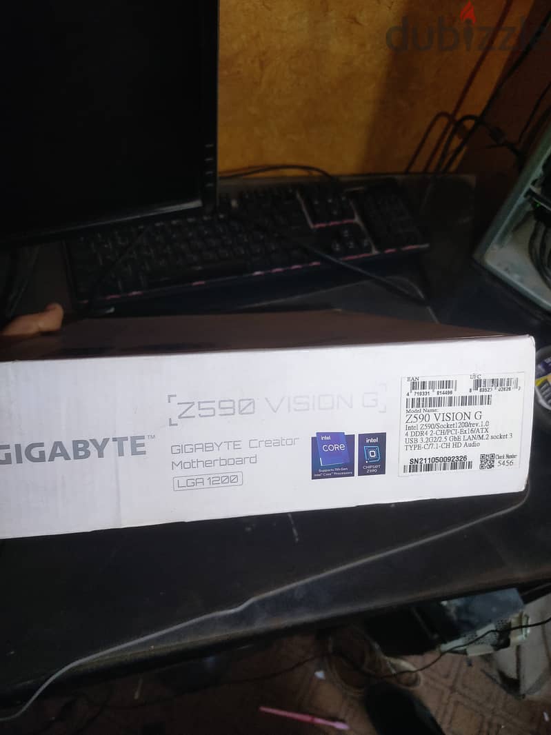 Motherboard  z590 gigabyte  بيضاء  الاناقة كلها 2