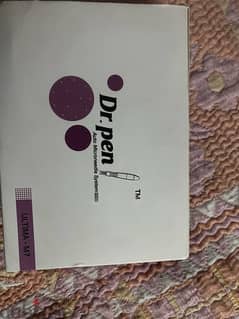 Ultima M7 Derma Pen With 2 Needle Cartridges Purple/White 0
