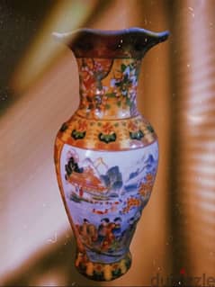 فازه فخار انتيكا شكل اسيوي ancient asia vase antique