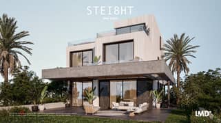 Villa on Suez Road, 390 meters, in installments, The Estate Compound