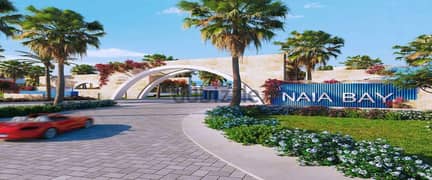 10% DP Ground 3 BD Chalet with Garden Fully Finished For sale Naia Bay North Coast Delivery 2025- شاليه ارضي 3غرف بحديقه للبيع بمقدم 10% واستلام 2025