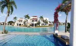 Villa for sale 182m first row on the sea finished in Makadi Hatis Hurghada with installments
