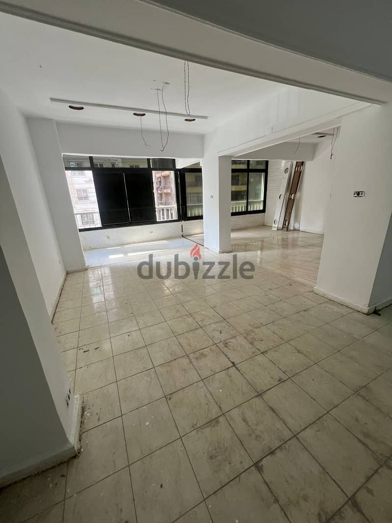 Office for rent 204 SQM finished with ACs in Tarablous St. , off Abbas El-Akkad  - Nasr City 1