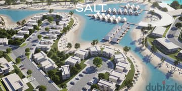 Chalet 105m for sale in Salt Village Tatweer Misr North Coast Fully Finished and sea view near the new Alamein, Sidi Abdelrahman and, Fouka bay road