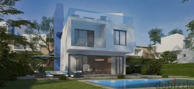 Stand alone villa in Monte Galala in Sokhna, area of ​​288 square meters, finished, super deluxe
