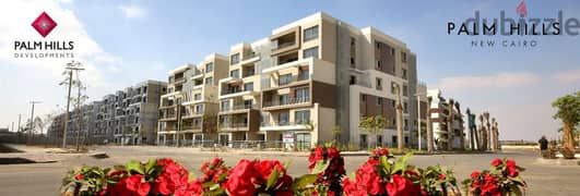 ground apartment for sale 200 M at palm hills new Cairo new Cairo