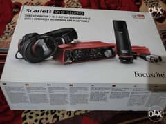2i2 scarlet bundle, headset, mic, focuswrite 0