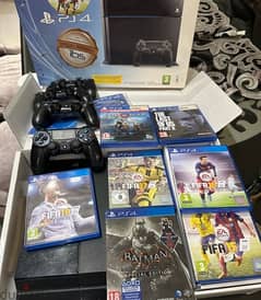 ps4 500 GB + 4 controller + 7cd بلاي ستيشن ٤ (٥٠٠ جيجا)