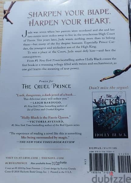 Cruel prince series books كتب 1