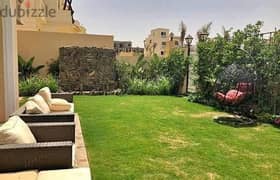 شقة بجاردن 3 غرف ليك فيو للبيع بالتقسيط بخصم 42% علي الكاش كمبوند سراي التقاهرة الجديدة / Garden Apartment For Sale Sarai New Cairo 0