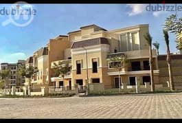 3-storey villa for sale, installments over 8 years, on Suez Road in front of Madinaty in Sarai New Cairo Compound