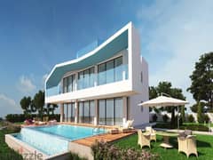 Villa 180m for sale in Salt Village Tatweer Misr North Coast Fully Finished and sea view near the new Alamein, Sidi Abdelrahman and, Fouka bay road