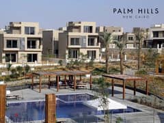 Fully Finished Ground with Garden Apartment Direct on Lagoon with Installments for Sale in Palm Hills New Cairo