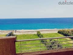 3-room chalet for sale in Telal Sokhna village, first row on the largest Crystal Lagoon, fully finished, minutes from Porto Sokhna