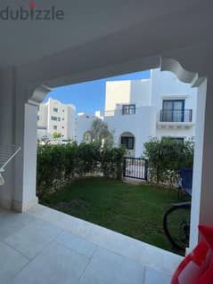 Ready to Move Fully Finished & Furnished Ground with Garden Chalet for Sale with Prime Location in Greek Village Marassi