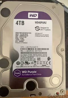Western Digital Surveillance Hard Disk Drive_4TB - Purple هارد 4 تيرا