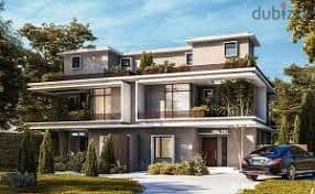 town house for sale "4 years delivery " double view in il Bosco city with installments up to 8 years 4