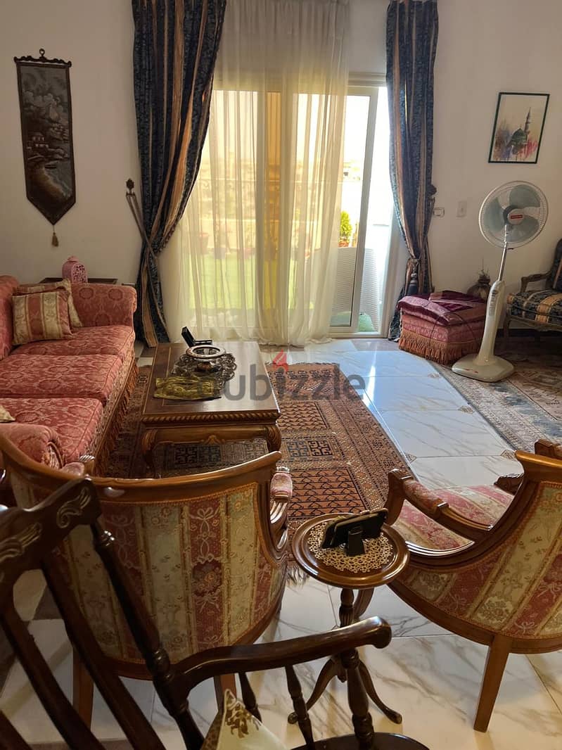 Apartment for sale in Banafseg Settlement, near Mohamed Naguib Axis, Sadat Axis, Al-Rehab, and Waterway  View Garden Nautical Super deluxe finishing 4