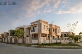 Quattro villa for sale in Taj City Compound in the New Settlement next to Swan Lake Hassan Allam