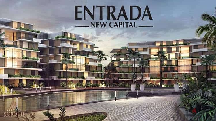 Book your apartment of 96 square meters, semi-finished, with a 10% discount, in the Entrada Compound in the Administrative Capital, in the R7 district 4