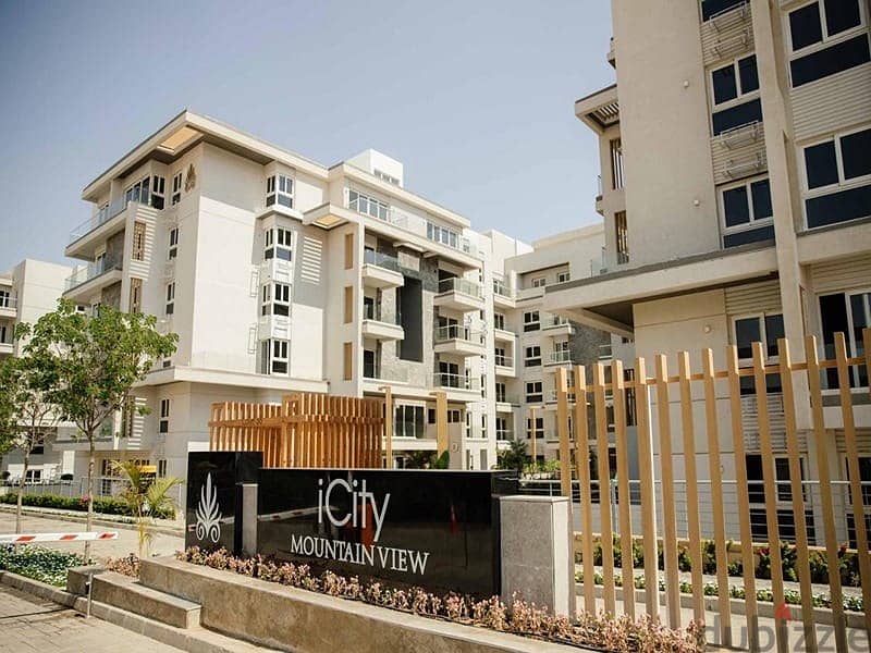 Apartment 190m with garden corner for sale 4Bdr down payment 1.2 million Mountain View iCity October Club Park next to Mall of Arabia and Sheikh Zayed 2