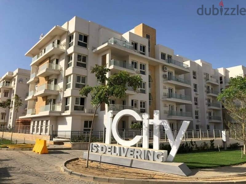 Apartment 190m with garden corner for sale 4Bdr down payment 1.2 million Mountain View iCity October Club Park next to Mall of Arabia and Sheikh Zayed 4