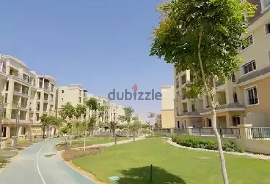 Apartment 205 sqm + garden 111 sqm next to Madinaty for sale in Saray Al Mostakbal City with a 10% down payment and the rest with facilities over the 4