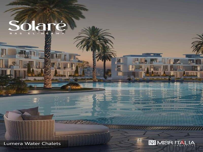 4Bed villa for sale down payment 1.3 million Solari Ras El Hekma Village North Coast next to Swan Lake first row sea view 3