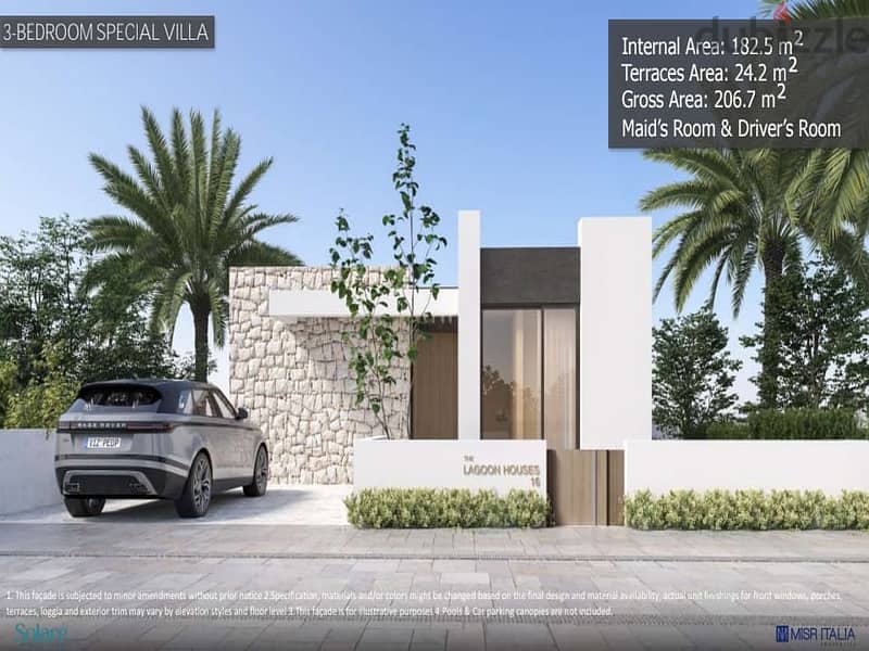 4Bed villa for sale down payment 1.3 million Solari Ras El Hekma Village North Coast next to Swan Lake first row sea view 18