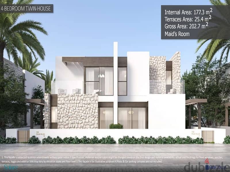 4Bed villa for sale down payment 1.3 million Solari Ras El Hekma Village North Coast next to Swan Lake first row sea view 19