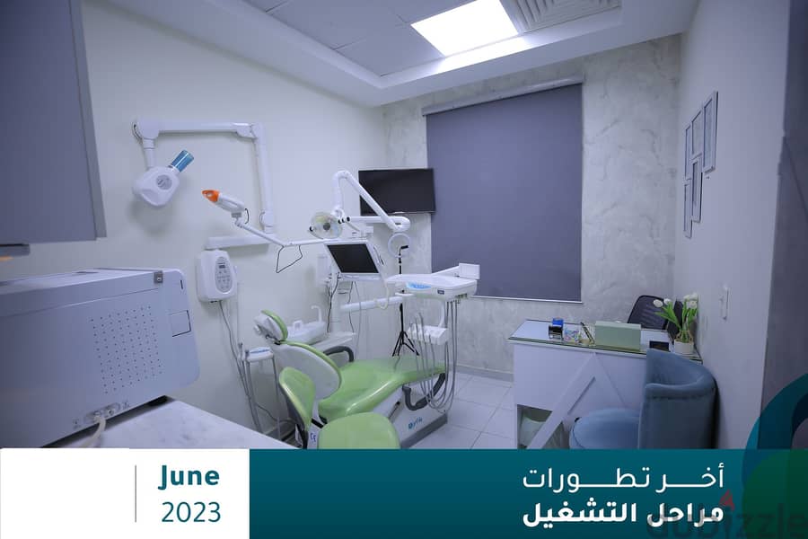I own a medical clinic for sale in the Fifth Settlement, in front of Al-Baghdadi Square and the Assembly Court in the Elegantry Mall, the most densely 15