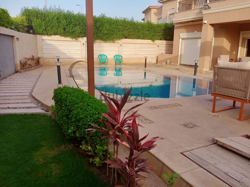 Standalone Villa 700. M in Paradise Compound New Cairo fully furnished with elevator and swimming pool for sale at a special price 6