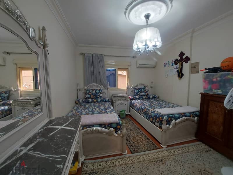 Apartment for sale, 165 m Heliopolis (El Hegaz Street) for 3,400,000 EGP cash. 3