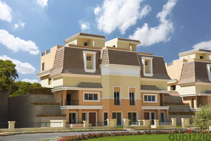 Apartment for sale ready to move in Sarai Compound ground with garden  167 m + 139 garden 1
