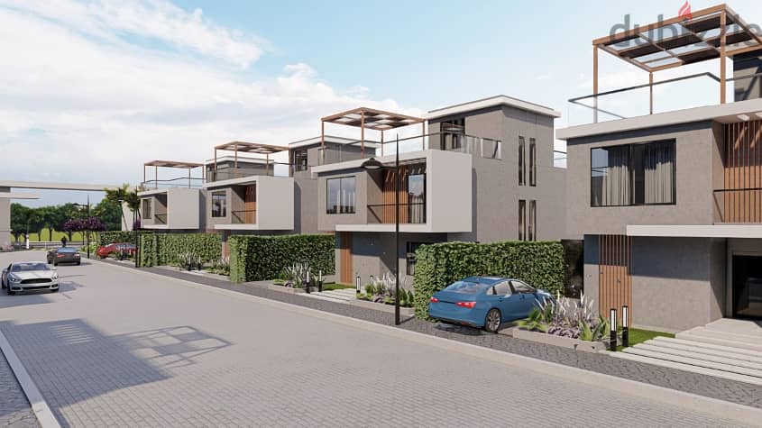 Installments over 8 years at a competitive price for an independent villa with a garden in Sun Square Compound 27
