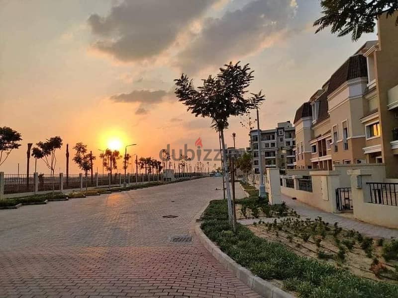 Villa for sale very special price 5 rooms in Sarai Compound very special location wall in wall with Madinaty on the Suez Road entrance to Mostkbal 1