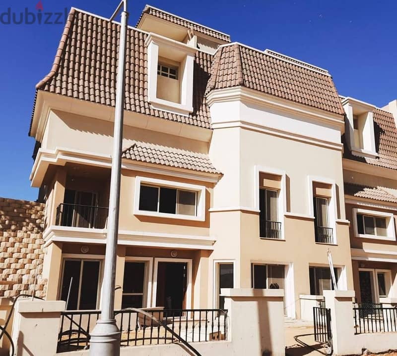 villa for sale in New Cairo in front of Madinaty and Shorouk, Sarai Compound 4
