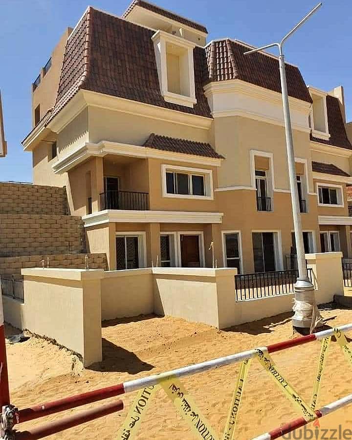 villa for sale in New Cairo in front of Madinaty and Shorouk, Sarai Compound 14