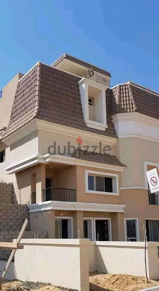 villa for sale in New Cairo in front of Madinaty and Shorouk, Sarai Compound 16