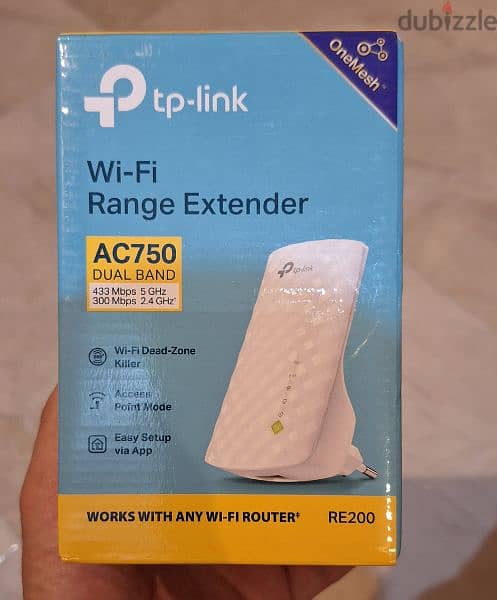 TP link range extender RE200 مقوى شبكة انترنت 0