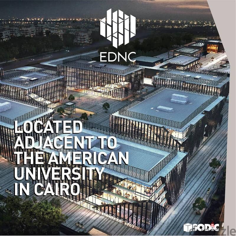 office for sale in EDNC Sodic new cairo التجمع الخامس fully finished 189m2 second floor 5