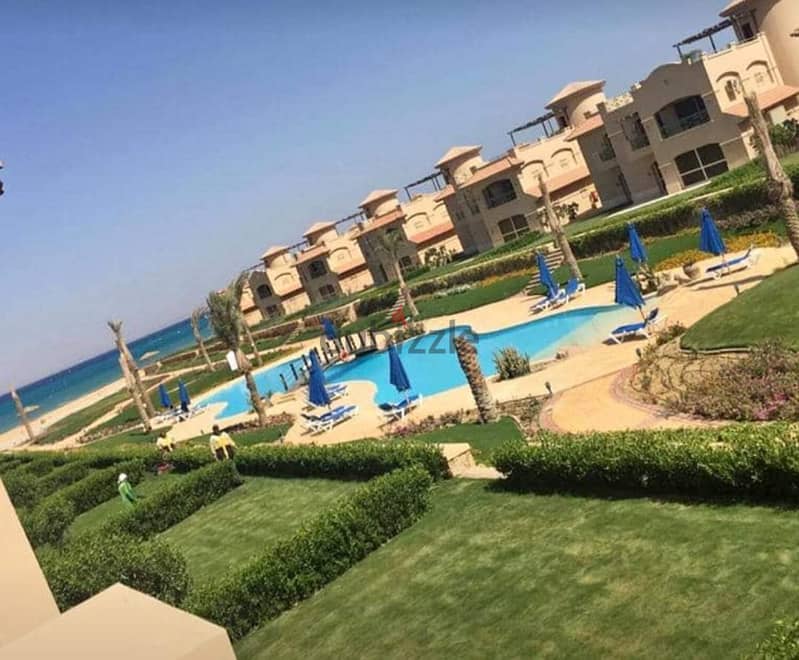 Chalet for sale directly on the sea from La Vista Gardens in Ain Sokhna, fully finished 1