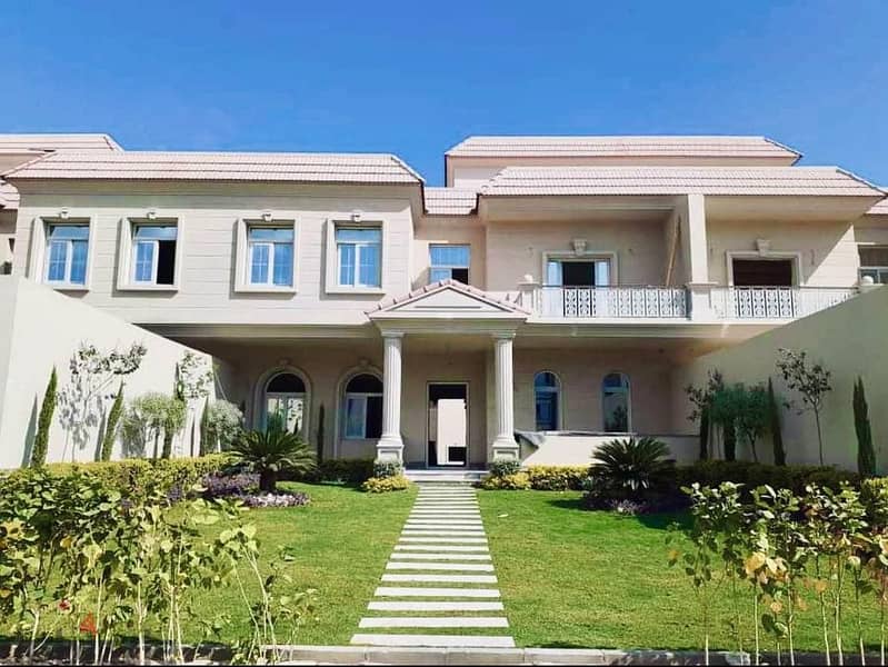 For sale, a villa directly on the sea, fully finished, ultra super luxury, in Zahya Compound, New Mansoura 7