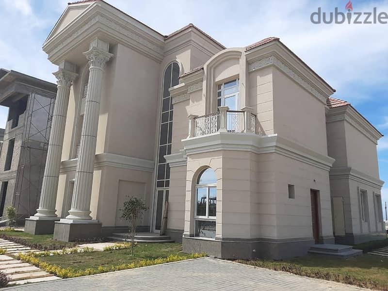 For sale, a villa directly on the sea, fully finished, ultra super luxury, in Zahya Compound, New Mansoura 0