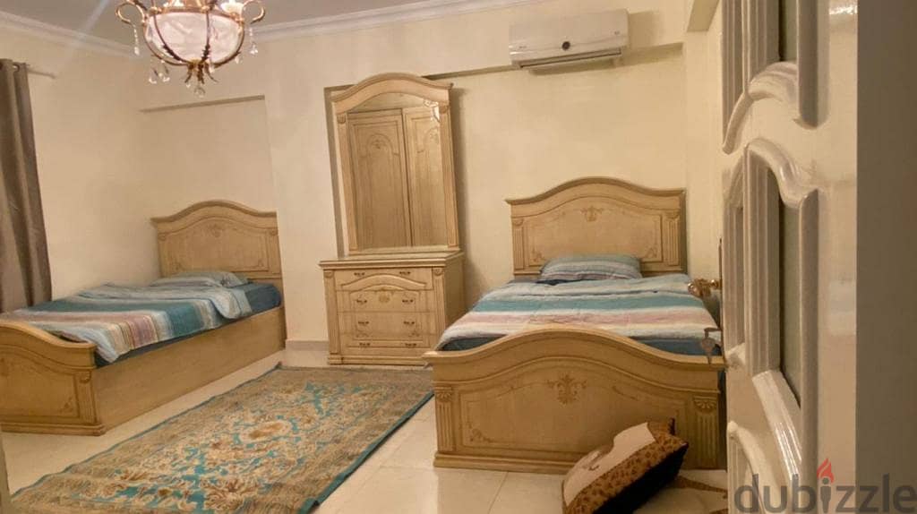 شقة للايجار مفروش في كمبوند اوبرا سيتي ارضي بجنينة الشيخ زايد 120 م 3
