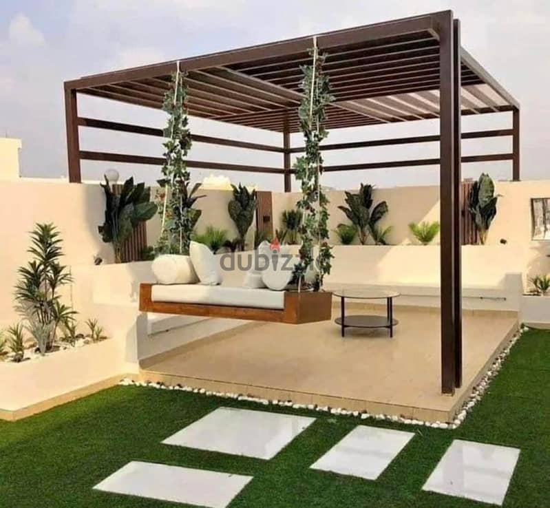 Apartment garden for sale in installments down payment of one million in Sarai Mostakbal City next to Madinaty and Mountain View with a 120% discount 16